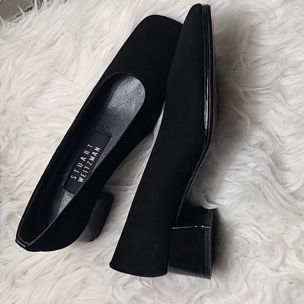 🎈ON SALE TODAY🎈Stuart Weitzman Black Block Heel Pumps Size 4
